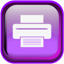Violet Print Icon 128x128 png