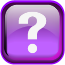 Violet Question Icon 128x128 png
