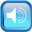 Blue Audio Icon 32x32 png
