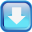 Blue Down Icon 32x32 png