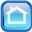 Blue Home Icon 32x32 png