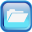 Blue Open Icon 32x32 png