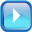 Blue Play Icon 32x32 png