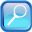 Blue Search Icon 32x32 png