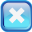 Blue Stop Icon 32x32 png