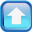 Blue Up Icon 32x32 png