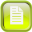 Green New File Icon 32x32 png