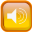 Orange Audio Icon 32x32 png