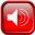 Red Audio Icon 32x32 png