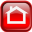 Red Home Icon 32x32 png