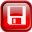 Red Save Icon 32x32 png