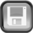 Black Save Icon 48x48 png