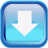Blue Down Icon 48x48 png