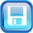 Blue Save Icon 48x48 png