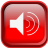 Red Audio Icon 48x48 png