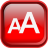 Red Font Icon