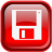 Red Save Icon 48x48 png