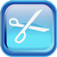 Blue Cut Icon 64x64 png