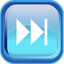 Blue Fast Forward Icon 64x64 png