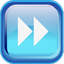 Blue Forward Icon 64x64 png