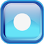 Blue Record Icon 64x64 png