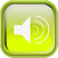 Green Audio Icon 64x64 png