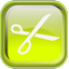 Green Cut Icon 64x64 png