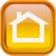 Orange Home Icon 64x64 png