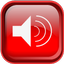 Red Audio Icon 64x64 png