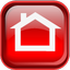 Red Home Icon 64x64 png