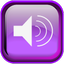 Violet Audio Icon 64x64 png