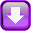 Violet Down Icon 64x64 png