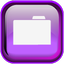 Violet Folder Icon 64x64 png