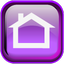 Violet Home Icon 64x64 png