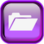 Violet Open Icon 64x64 png