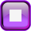 Violet Stop Playback Icon 64x64 png