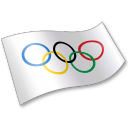 International Olympic Committee Flag 2 Icon 128x128 png