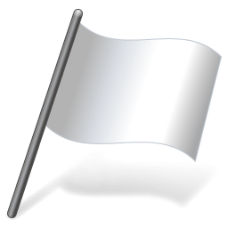 Solid Color White Flag 3 Icon 256x256 png