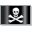 Pirates Jolly Roger Flag 1 Icon 32x32 png