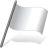 Solid Color White Flag 3 Icon 48x48 png
