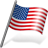 United States Flag 3 Icon 48x48 png