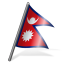 Nepal Flag 3 Icon 64x64 png