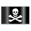 Pirates Jolly Roger Flag 1 Icon 64x64 png