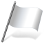 Solid Color White Flag 3 Icon 64x64 png