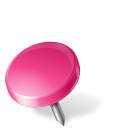 Map Marker Drawing Pin Left Pink Icon