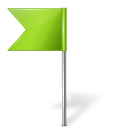 Map Marker Flag 4 Left Chartreuse Icon 128x128 png
