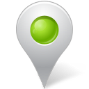 Map Marker Inside Chartreuse Icon 128x128 png
