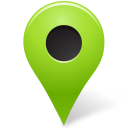 Map Marker Outside Chartreuse Icon 128x128 png