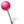 Map Marker Ball Left Pink Icon 24x24 png