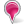 Map Marker Bubble Pink Icon 24x24 png